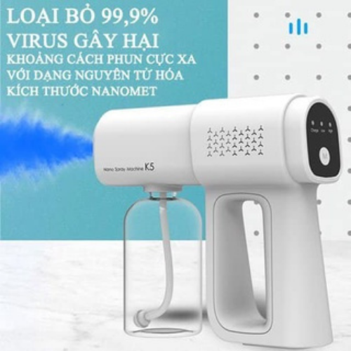 Máy Phun Khử Khuẩn Nano K5 Pro Tia UV, Máy Xịt Khử Khuẩn Cầm Tay, Máy Diệt Khuẩn Nano Siêu Tiện Lợi