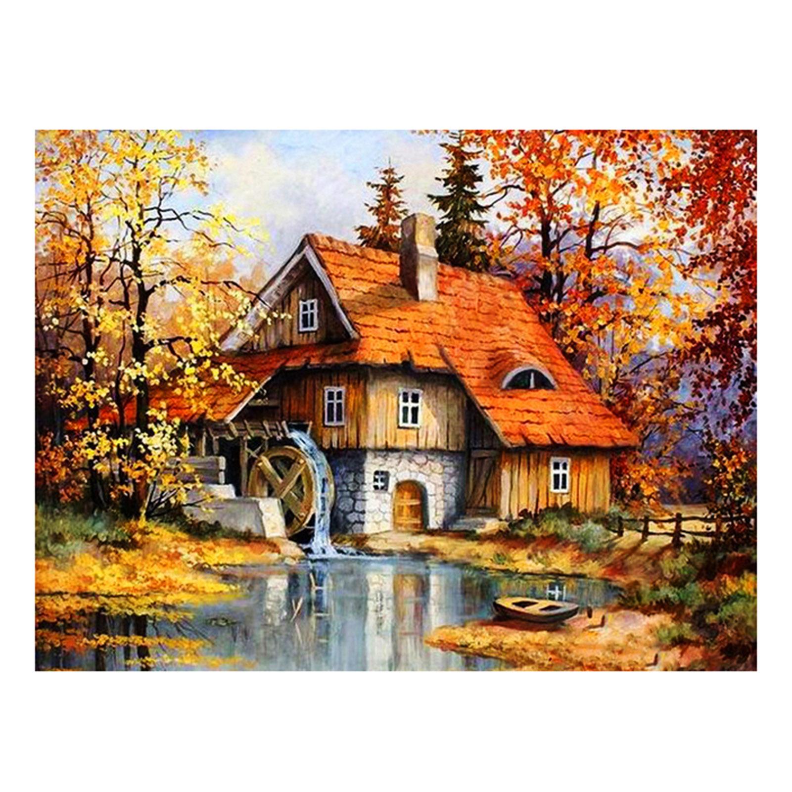 Bộ Tranh 5D Đính Đá Hạt Pha Lê Handmade Tự Làm Thủ Công Trang Trí Nhà Cửa