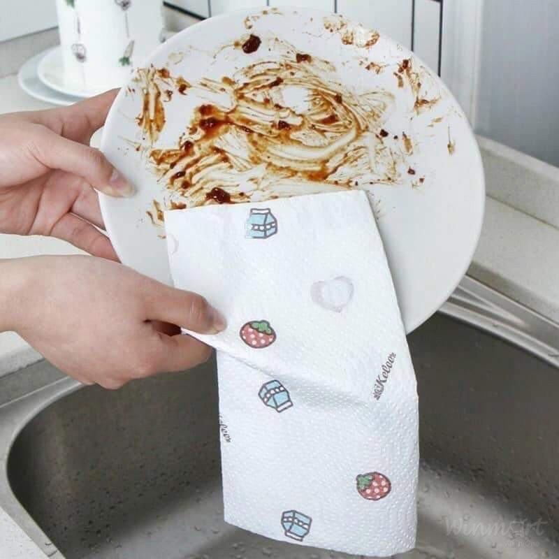 Giấy Lau Đa Năng - Khăn Lau Bếp, Lau Tay Có Thể Giặt Được
