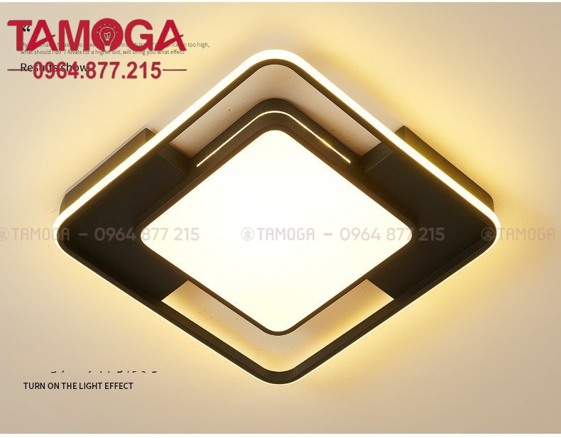 Đèn LED ốp trần TAMOGA 1056 chiếu sáng hiện đại 3 chế độ ánh sáng