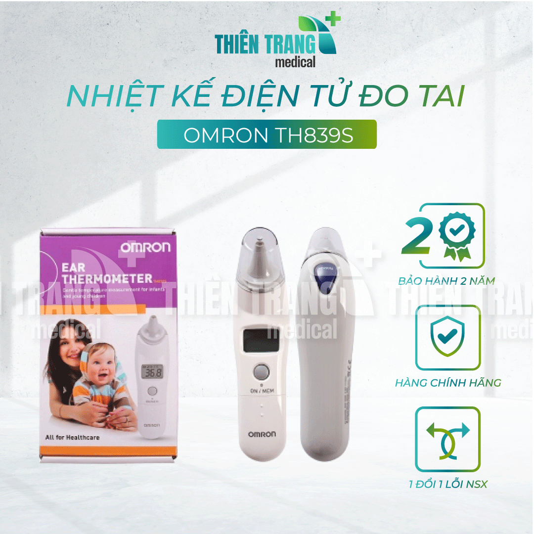 NHIỆT KẾ ĐIỆN TỬ ĐO TAI OMRON TH839S Thiên Trang Medical