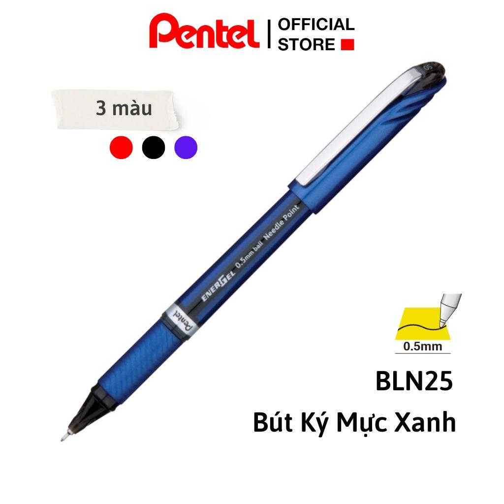 || Bút Ký Nhật Bản Mực Gel Pentel Energel BLN25 ngòi 0.5mm | Siêu nét Siêu mịn Không nhòe | Khô trong 1/3s