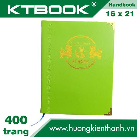 SỔ GHI CHÉP BÌA DA Cứng KTBOOK HANDBOOK CAO CẤP 400 trang size A5 ruột giấy in caro