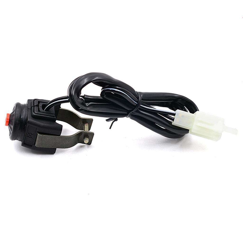 2 PCS 7/8 Scooter ATV Motorcycle  On Off Start Button Kill Switch Red