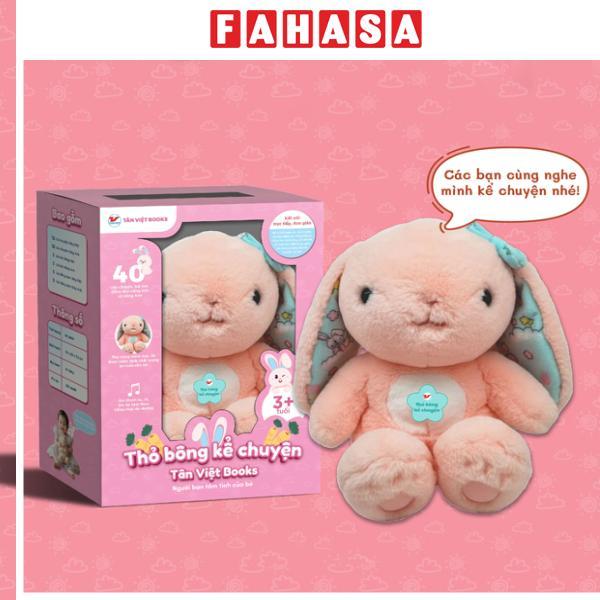 Thỏ Bông Kể Chuyện - Tai Hồng Chấm Bi - Món Quà Trí Tuệ Cho Bé