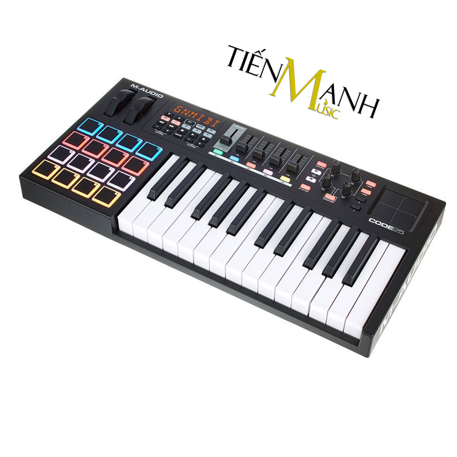 M-Audio Code 25 Phím Black USB MIDI Keyboard Controller With X/Y Pad MAudio Bàn phím sáng tác - Sản xuất âm nhạc Producer Code25 - Kèm Móng Gẩy DreamMaker