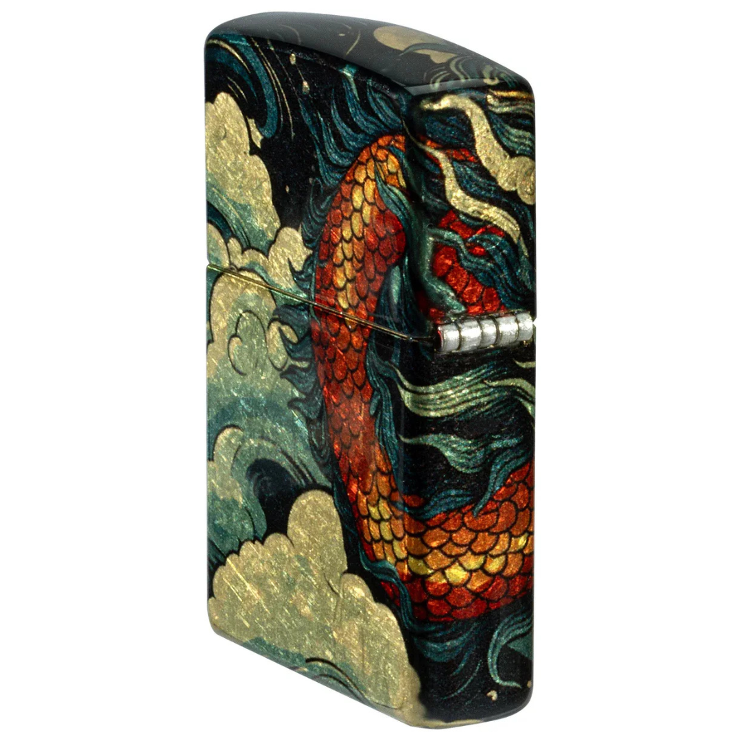 Bật lửa Zippo Dragon Fusion - Thiết Kế Rồng Vàng In Tràn Viền 540 Fusion Chính Hãng Mỹ, Vỏ Đồng Thau Tumbled Brass Cao Cấp