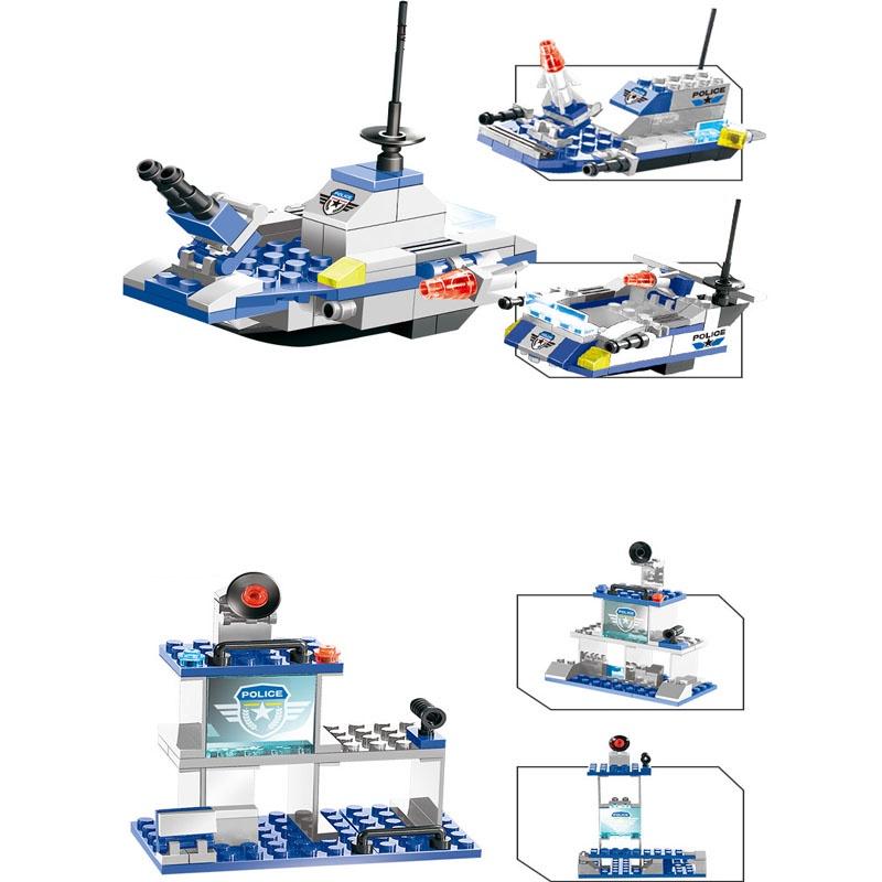 (762 CHI TIẾT-HÀNG CHUẨN) BỘ ĐỒ CHƠI XẾP HÌNH LEGO CẢNH SÁT BIỂN, LEGO OTO, LEGO ROBOT, LEGO THUYỀN PX250