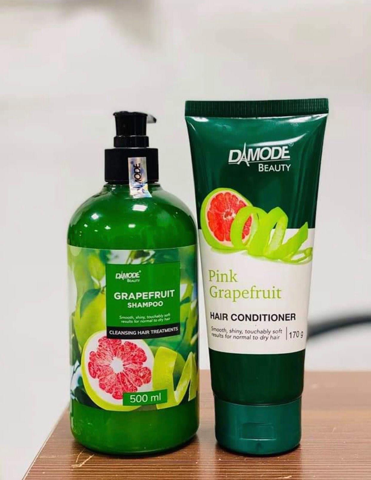 Combo gội xã tinh chất bưởi Grapefruit Shampoo Grapefruit Conditioner cao cấp độc quyền Damode 670ml
