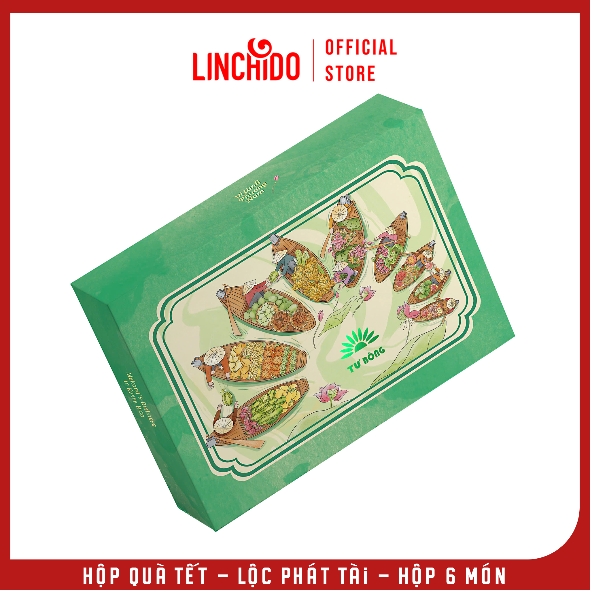 Hộp Quà Tết - Lộc Phát Tài - Hộp 6 Món
