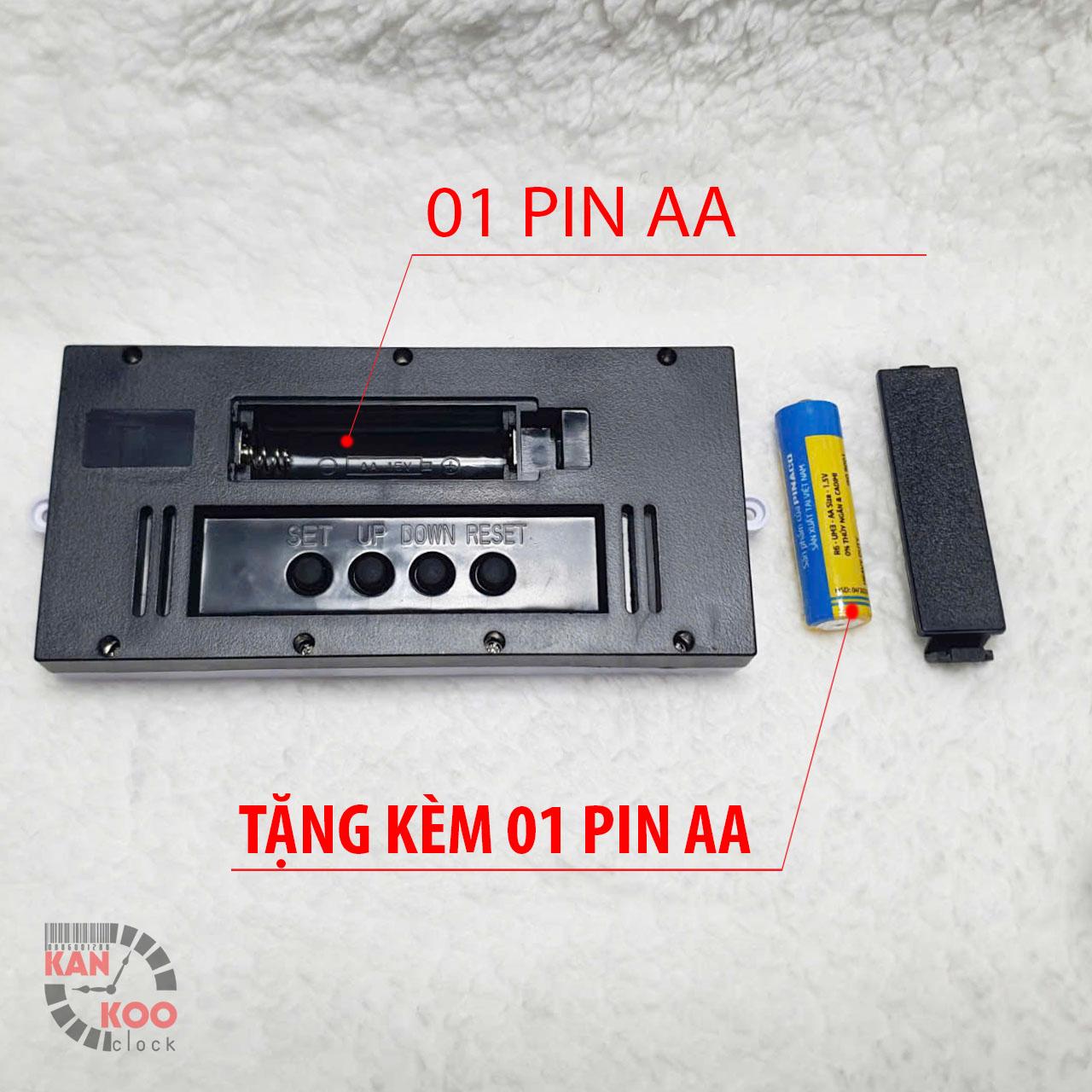 Đồng hồ lịch vạn niên điện tử dùng để gắn lên đồng hồ treo tường có lịch dương, nhiệt độ bảo hành 12 tháng