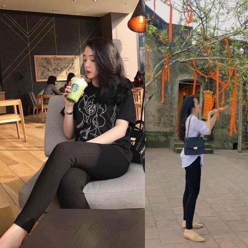 Quần legging chất đẹp co dãn đanh mịn
