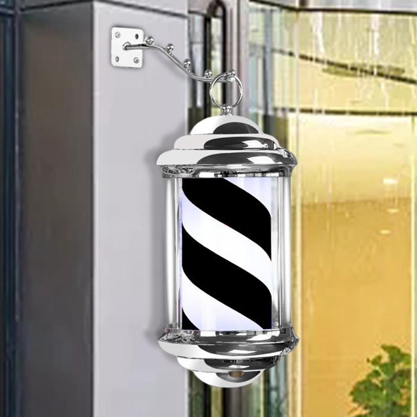 Rotating Barber Pole Light Hairdressing LED Stripes Outdoor