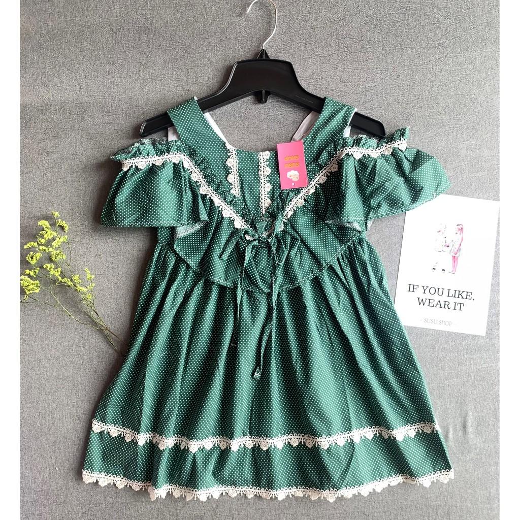 Váy bé gái chấm bi cho bé từ 10-22 kg