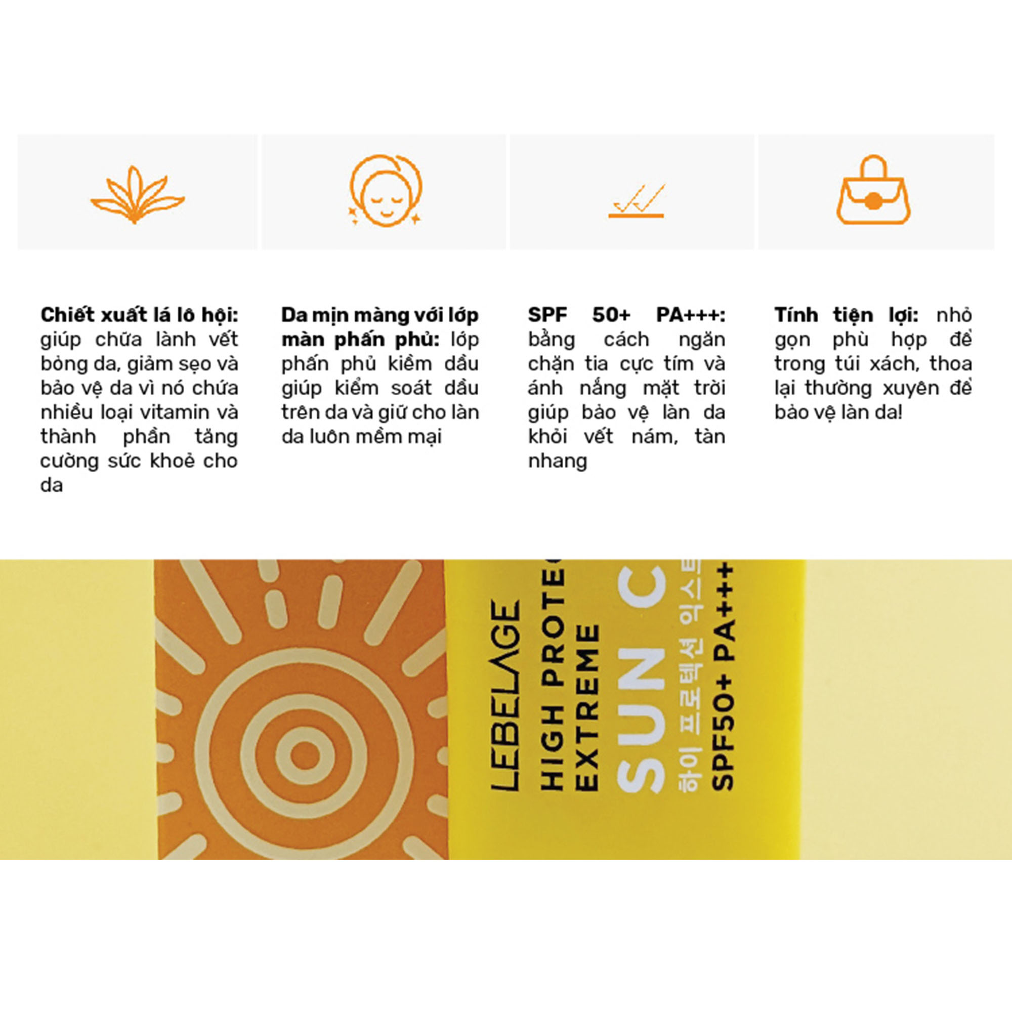Kem Chống Nắng Lebelage High Protection Extreme Sun Cream Spf50+Pa+++ 30ml
