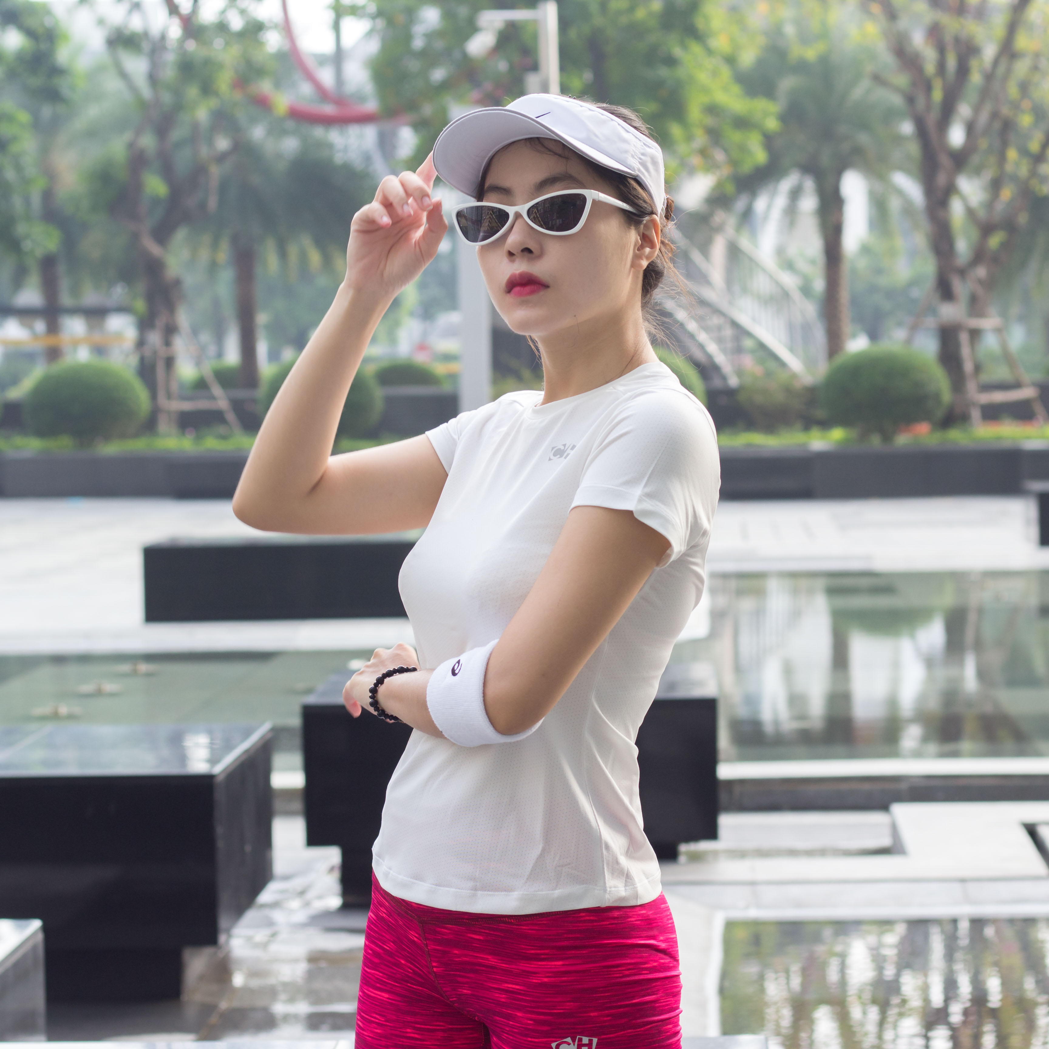 Áo Thun Nữ Cổ Tròn Tập Gym, Yoga