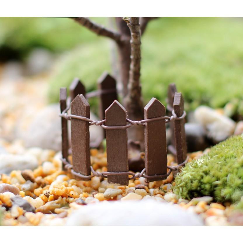 Mô hình hàng rào gỗ trang trí nhà búp bê DIY, tiểu cảnh, bonsai
