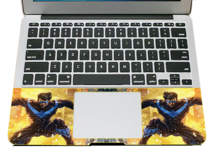 Miếng Dán Trang Trí Mặt Ngoài + Lót Tay Laptop Hoạt Hình LTHH - 782