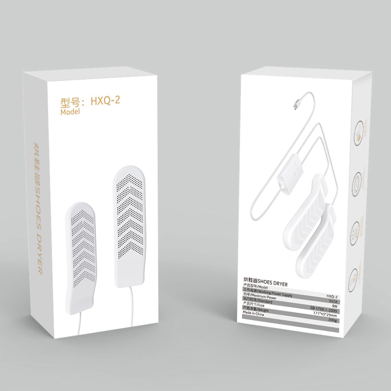 2x Portable USB Electric Shoe Dryer Boot Dryer Timing  Drying Machine 5V