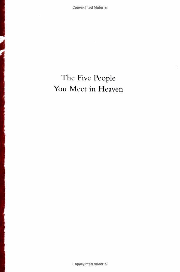 Sách The Five People You Meet In Heaven (Mass Market Paperback)