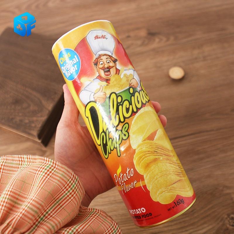 Hộp Snack bí ẩn Đồ chơi rắn giả giống khoai tây chiên vui nhộn