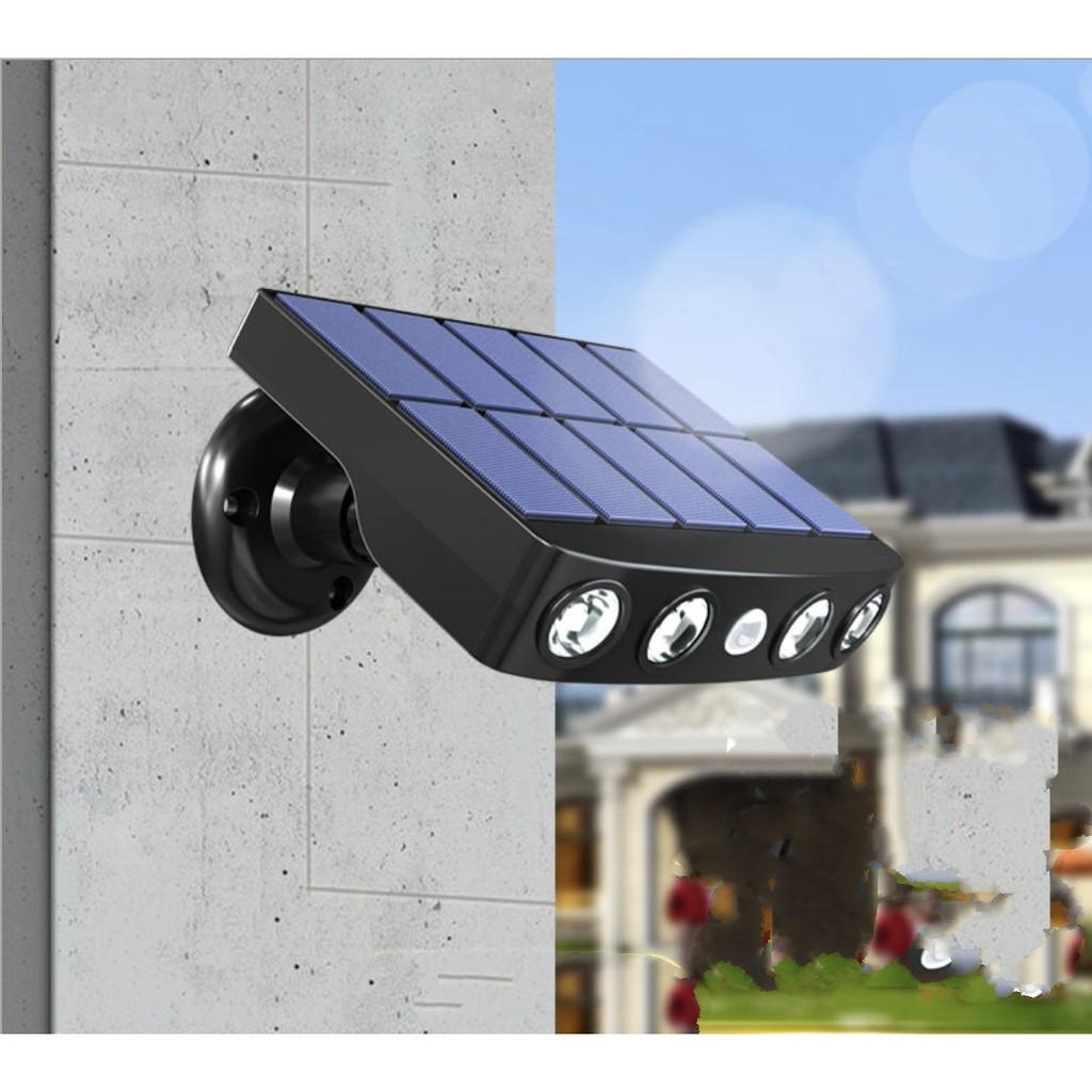 Đèn LED năng Lượng Mặt trời Cảm Ứng Hồng Ngoại chống Trộm hiệu quả 1200mAh Solar Black