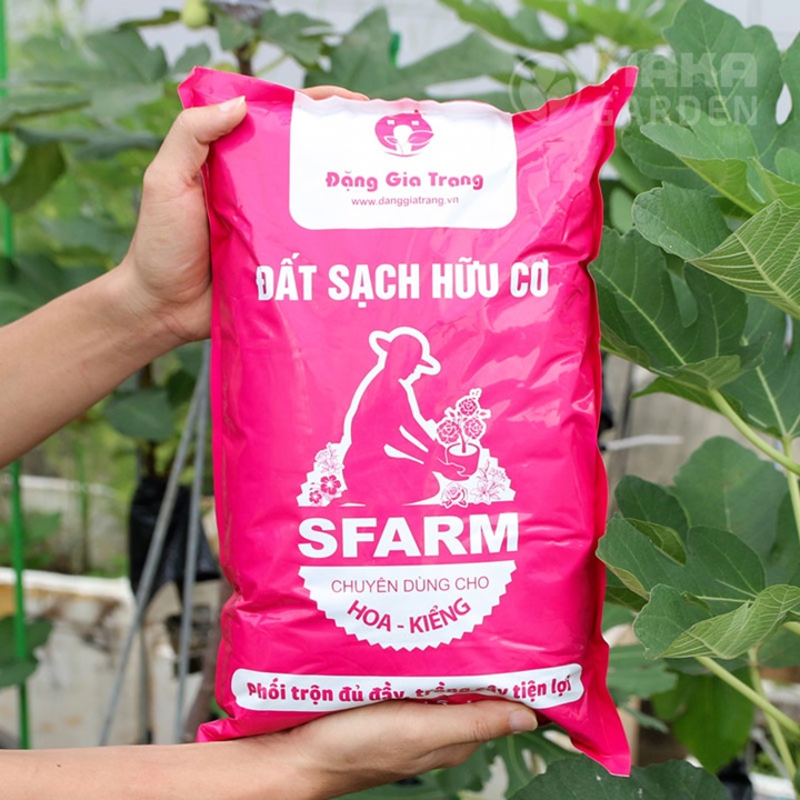 Đất sạch hữu cơ Sfarm cho hoa - kiểng 5dm3