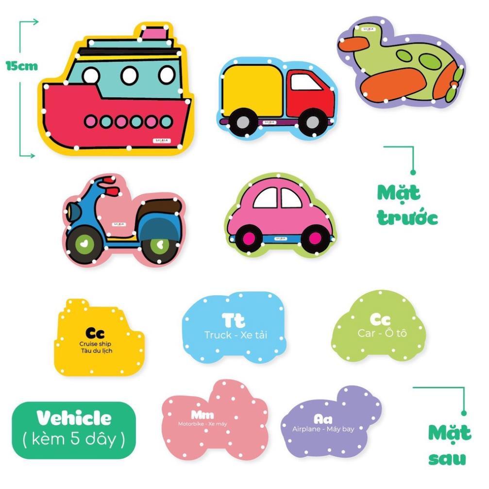 Lacing cards- Đồ chơi Giáo Dục Sớm
