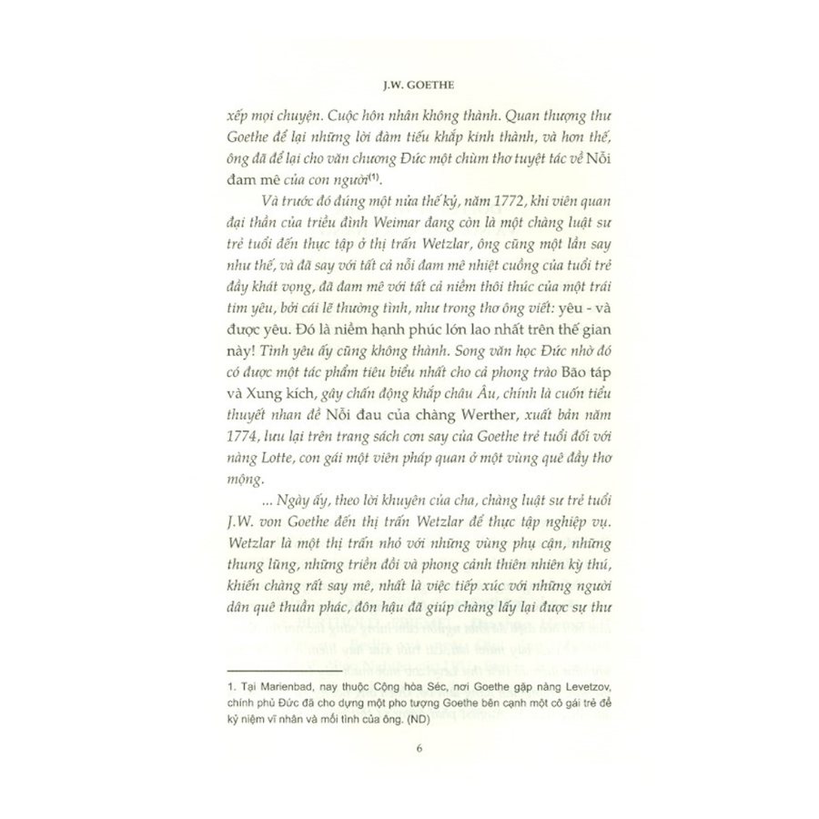 Sách Nỗi Đau Của Chàng Werther (Bìa Cứng)