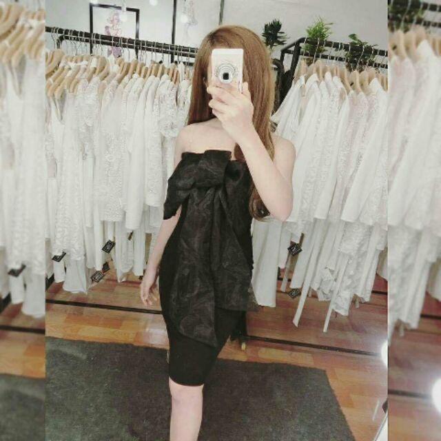 Đầm body cúp ngực thắt nơ