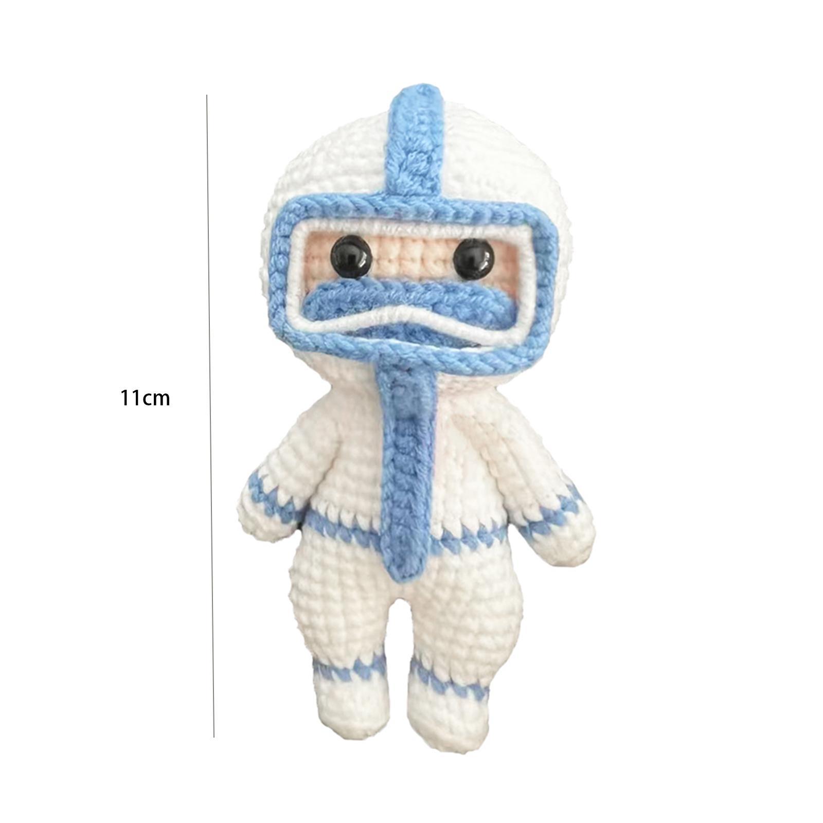 Handmade Crochet Kit for Beginner Crocheting Crafts Make Your Own Doll Starter Pack Hand Knitting Toy Accessories DIY for Experts Knitting
