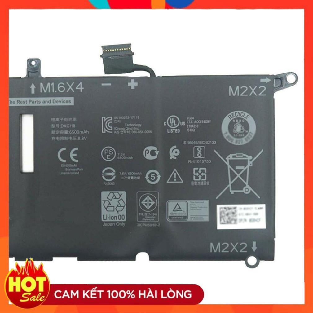 Pin battery Dùng Cho Laptop Dell XPS 13 2018 XPS 13 9370 9380 2019 0H754V DXGH8 7.6V 52Wh 6500mAh