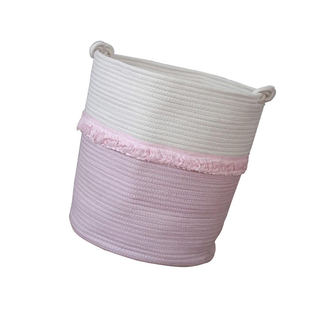 Weave Laundry Basket Storage Bag Toy Basket Organizer Office Large Capacity