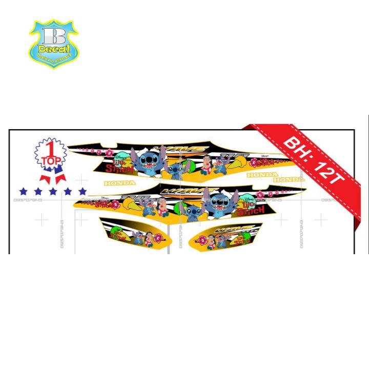 Tem rời dành cho wave 2016 hoạt hình stich