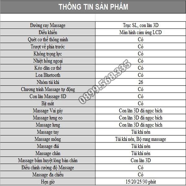 Ghế Massage toàn thân - Máy mát xa toàn thân cao cấp