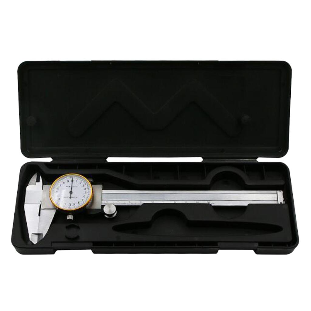 0-150mm 0.02mm Stainless Steel Dial Vernier Caliper Gauge Measuring Tools