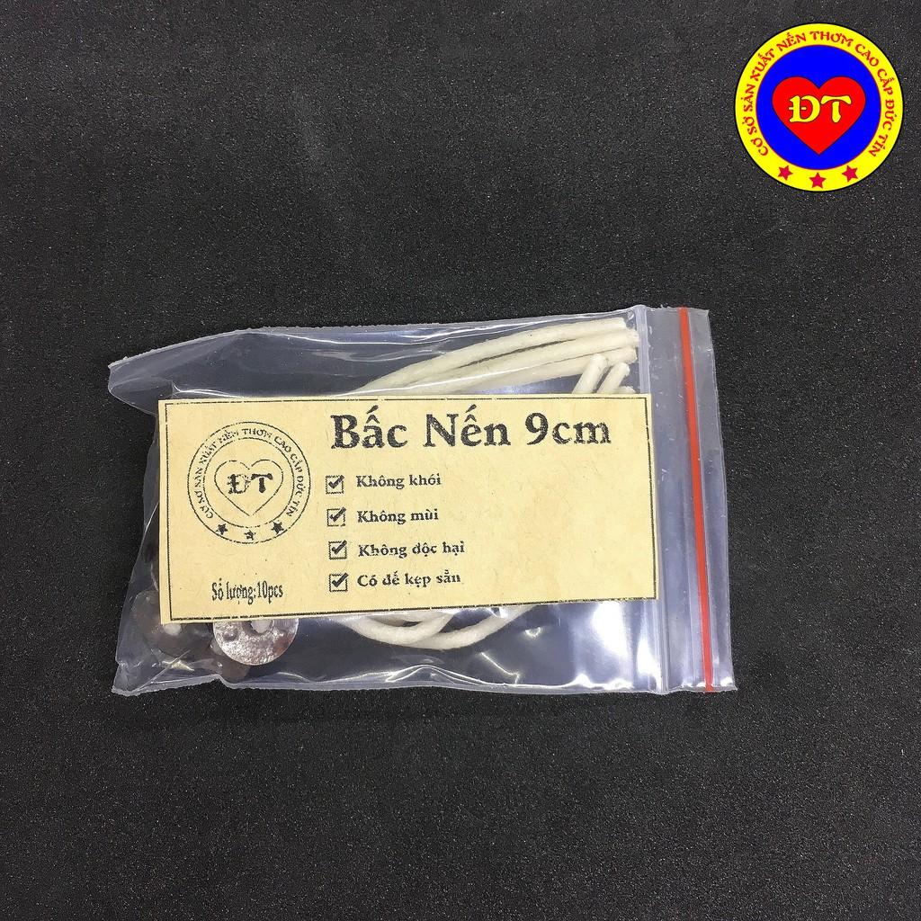 10 Tim nến có đế kẹp sẵn 100% cotton cao cấp không khói an toàn cho người sử dụng