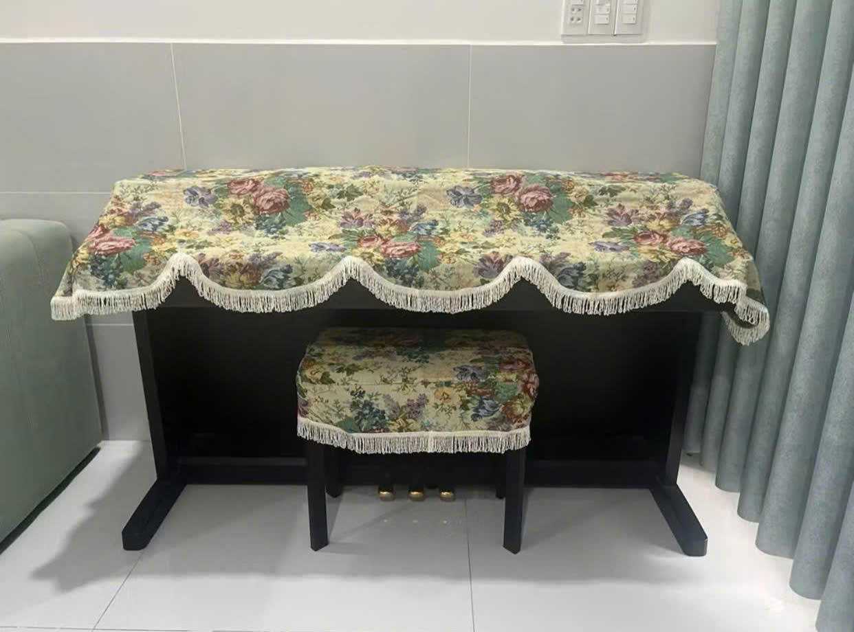 Khăn phủ đàn piano điện, piano cơ sang trọng chống bụi chống xước