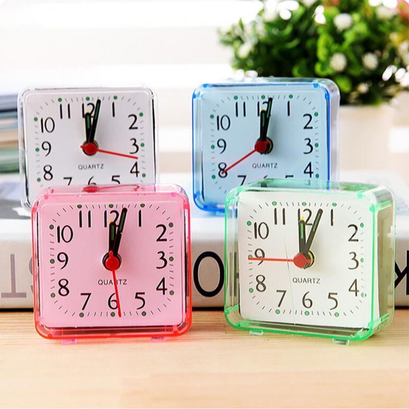 Travel Alarm Clock Analog Alarm Silent Non Ticking Ascending Beep Sounds Silent No Ticking Lighted On Demand Snooze Gentle Wake
