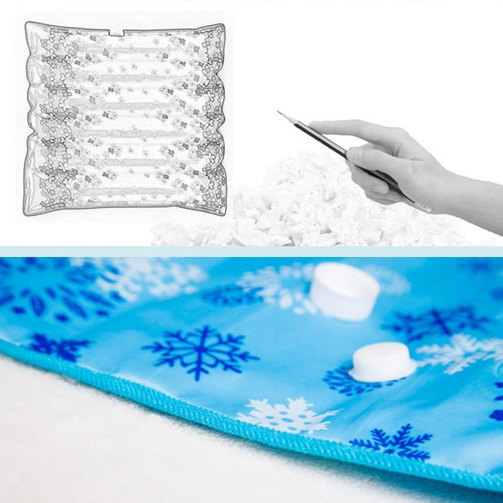 Bộ 2 Tựa Ngồi Làm Mát Cold Ice Pillow (45x45cm) kèm gói tinh thể lạnh - Home and Garden