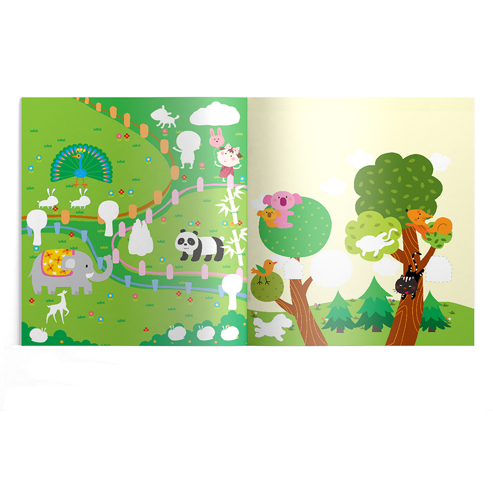 Sách Thế giới động vật cùng gấu trúc- Sticker sáng tạo EQ