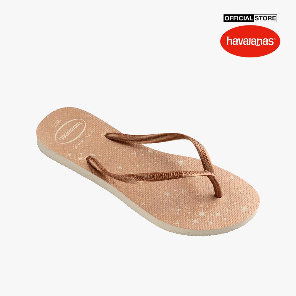 HAVAIANAS - Dép kẹp nữ Chinelo Feminino Slim Gloss 4145617-0