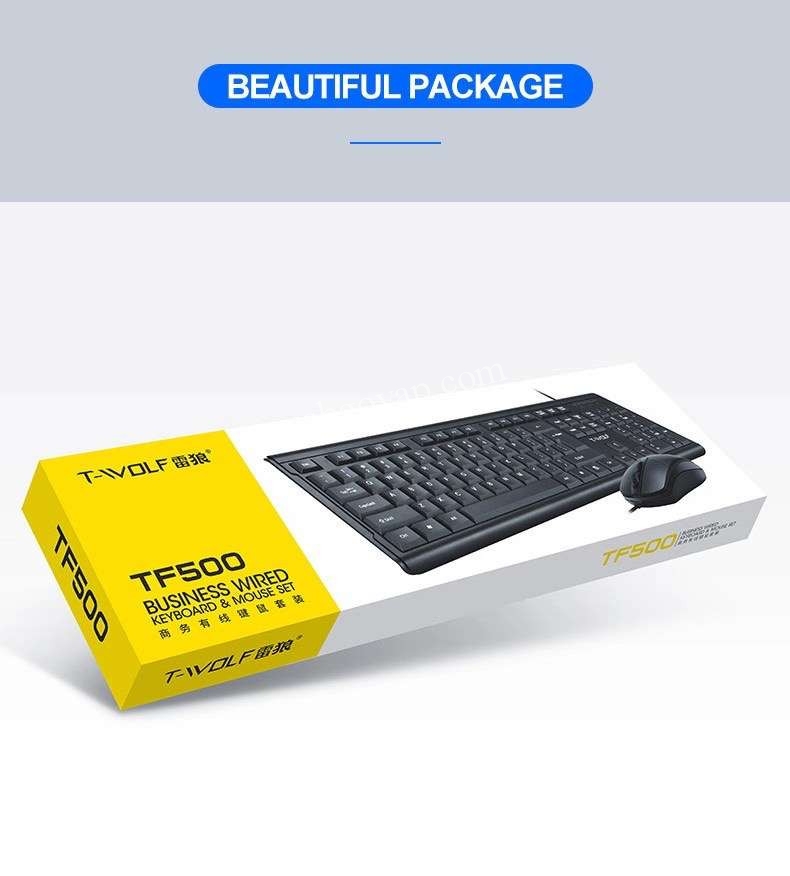 Bộ Phím Chuột T-Wolf TF500 – Hàng Chính Hãng