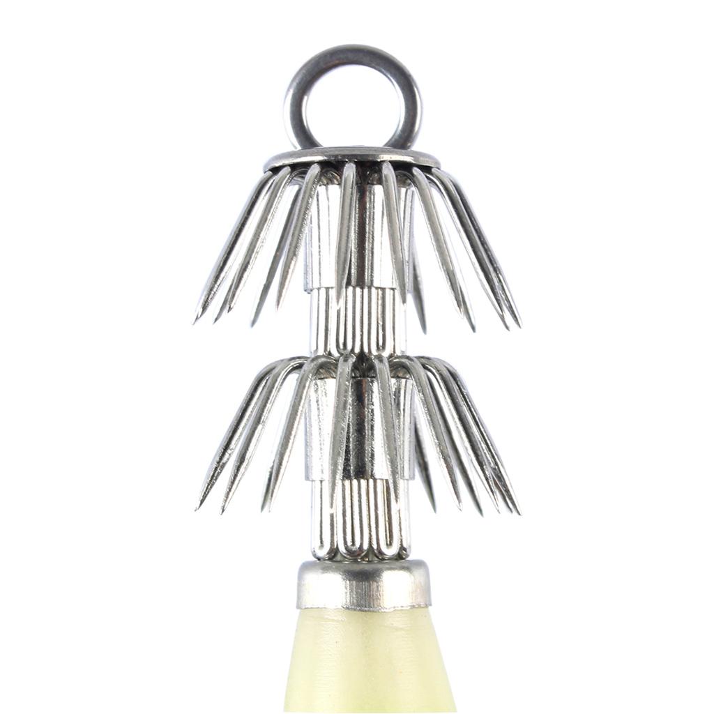 4pcs Shrimp Prawn Fishing Lures Squid Jigs Hooks Freshwater Saltwater Bait