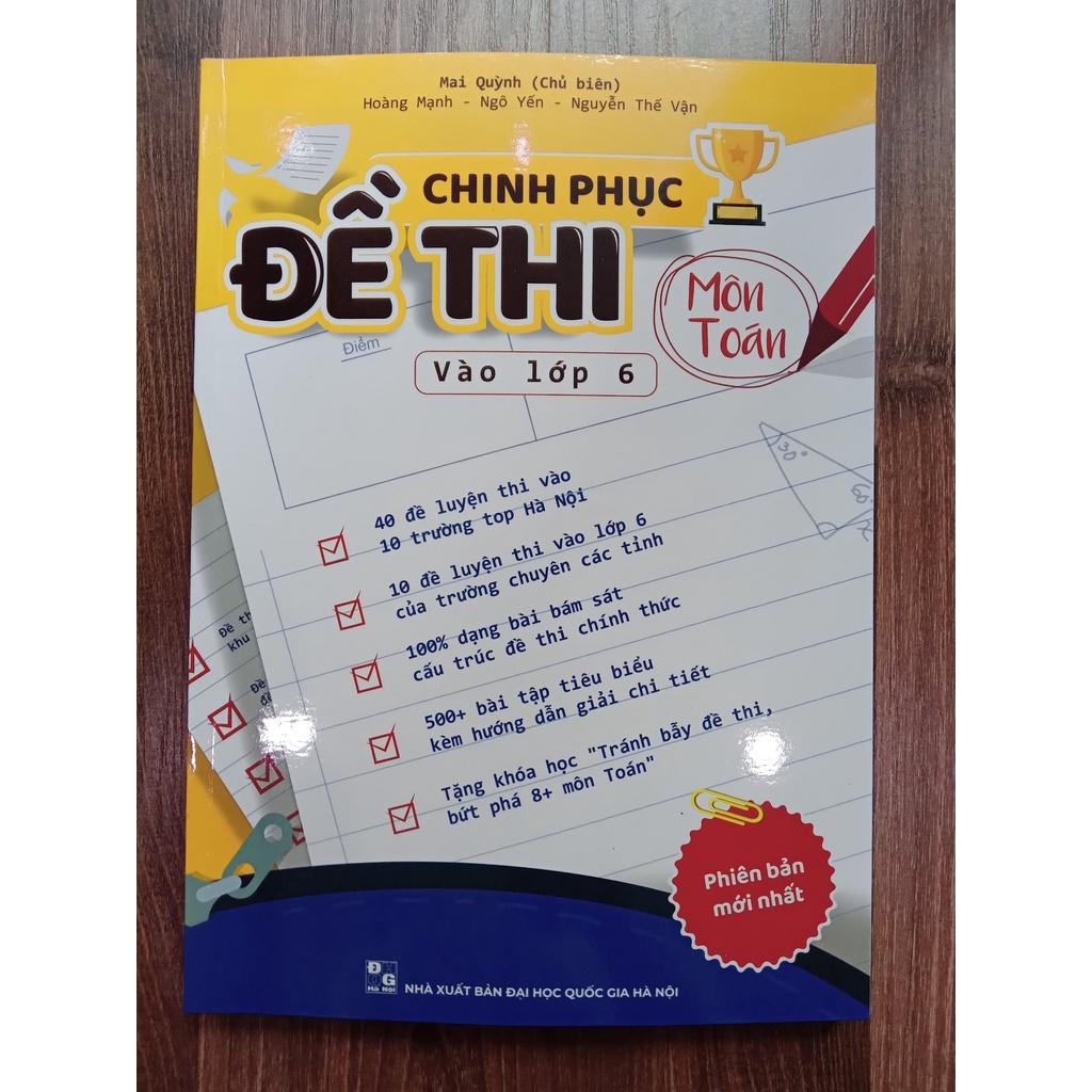 Sách - Combo chinh phục đề thi vào lớp 6 - Bộ 3 môn Toán, Tiếng Việt, Tiếng Anh