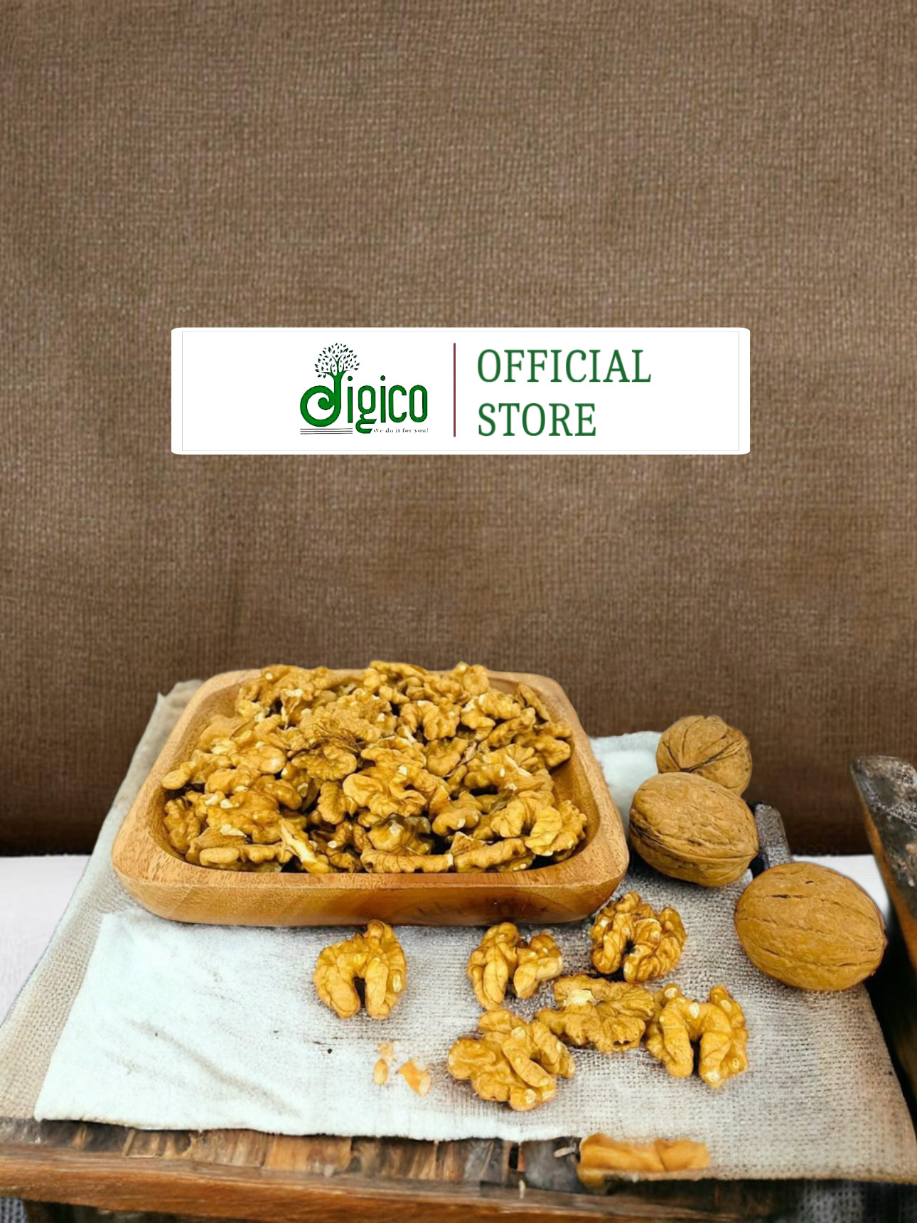 Hạt óc chó vàng, được sấy giòn, ăn trực tiếp không hôi dầu 500gr, nguyên liệu được nhập khẩu từ Mỹ