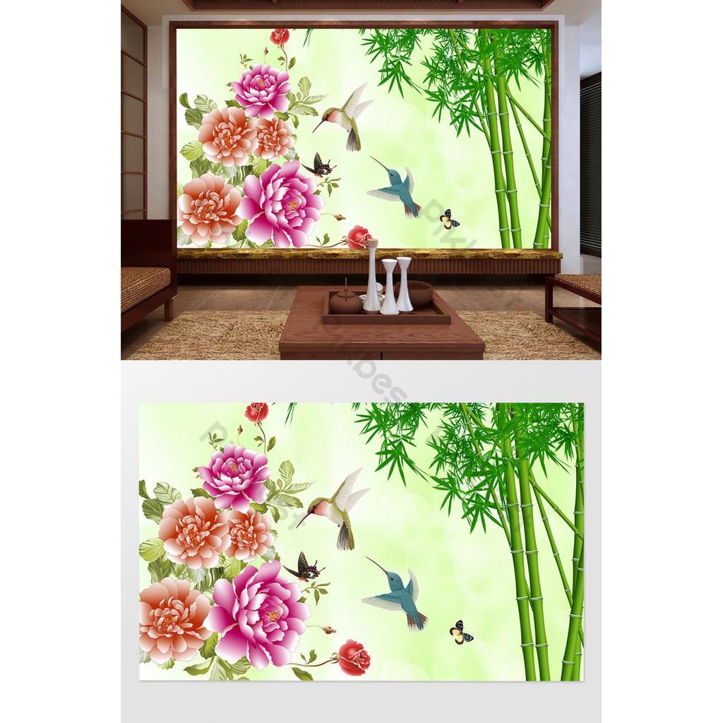 Tranh dán tường Tranh 3d dán tường - Tre Xanh