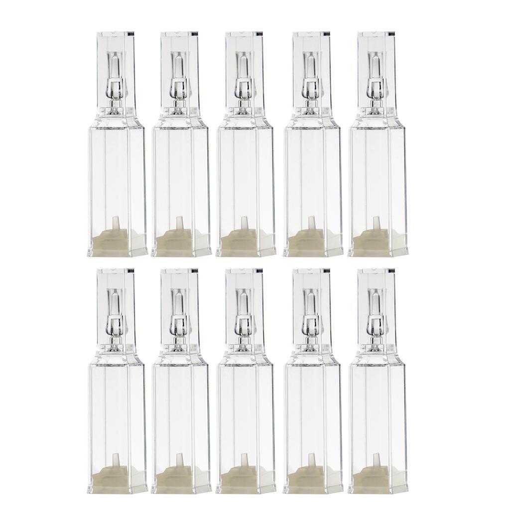 10 Pieces Transparent Disposable Sample Empty Plastic Perfume Essential Oil Cosmetic Makeup Liquid Bottles Container Vials 5ml 10ml