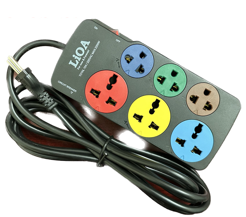 Bộ 2 Ổ cắm kéo dài đa năng kết hợp 6 ổ 3D3S52