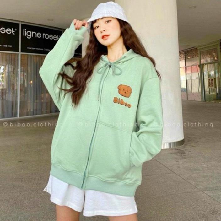 ÁO HOODIE - ÁO KHOÁC NỈ NGOẠI Thêu Nổi Biboo (HD2380 - 8 Màu) (Bảo Bảo Store